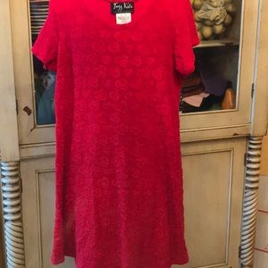 Girls dress with hearts